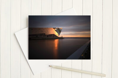 The Deep At Sunset - Greetings Card